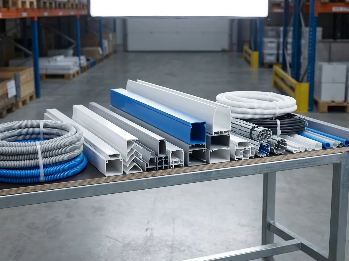 Extruded plastic pipes, profiles and cable ducts from Plastivo single screw extruder